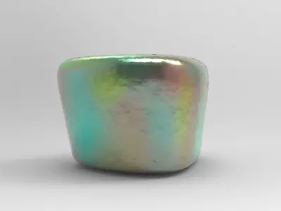 Loyu Pouf Low-poly 3D model