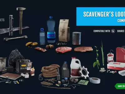 Scavengers Loot Pack - Complete Pack Low-poly 3D model