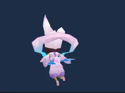 Fairy pet Low-poly 3D model