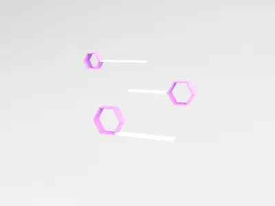 Wall Rack v1 004 Low-poly 3D model
