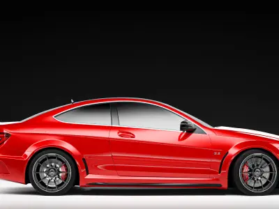 Mercedes Benz C63 AMG Black Series 2012 3D model