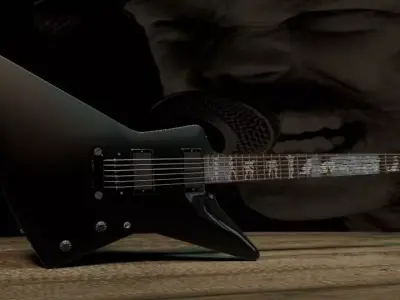Metallica - Wolf ESP Guitar 3D model