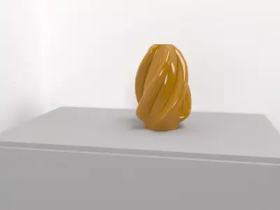 Modern Ceramic Flower Vase 3D Model 3D model