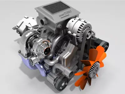 Wankel Engine 3D print model