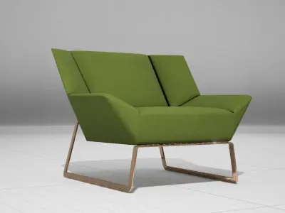 Molteni and C Tight Chair Low-poly 3D model