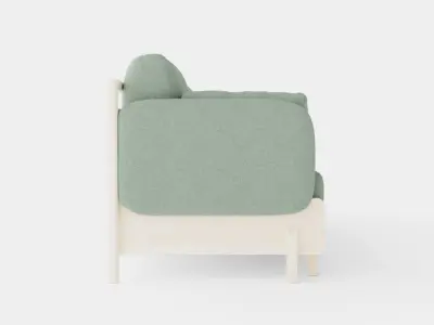 3 Seater Sofa Low-poly 3D model