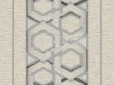 Patterned Ring 3D model Texture 3D print model shop