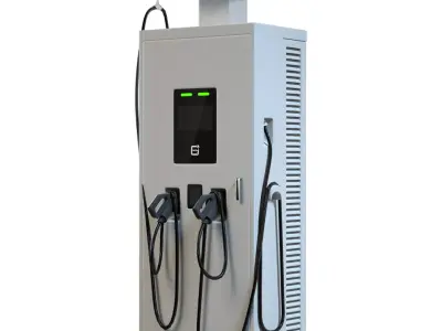 Turbo Series DC Charger Low-poly 3D model