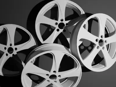 Car wheel rims Rial Catania 3D model