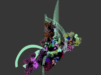 Floristry Fine art display 3D model