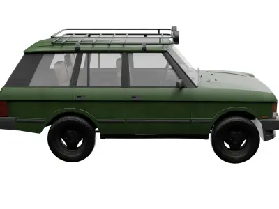 Range rover Rigged  Low-poly 3D model