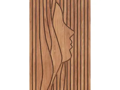 Wood Wall Decor Collection 02 3D model