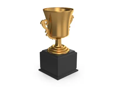 Gold Cup Low-poly 3D model