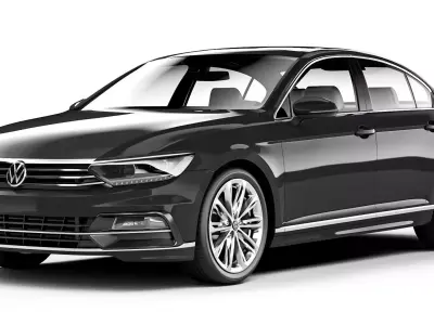 Volkswagen Passat B8 R-Line 2018 3D model