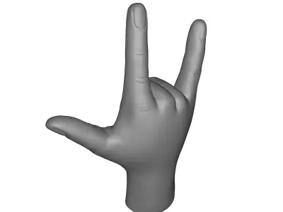 Brass I Love You  Figurine 3D model