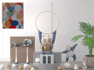 Decoration Sculpture Modern 3D model