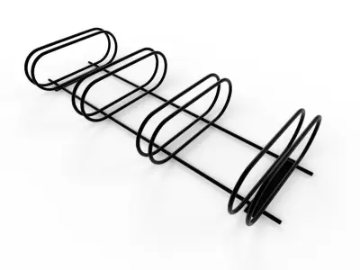 Bike Rack M09 Low-poly 3D model