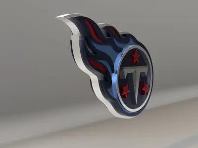 NFL Tennessee Titans Logo 3D model