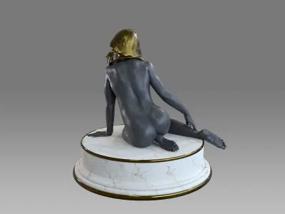 Zodiac Sign Female Cancer Low-poly 3D model