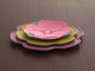 Flower Plates 3D print model