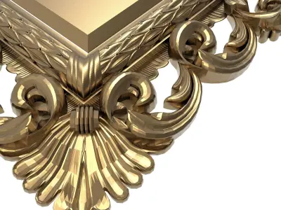 Carved Picture Frame 3D model