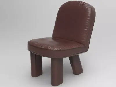 Upo Chair Low-poly 3D model