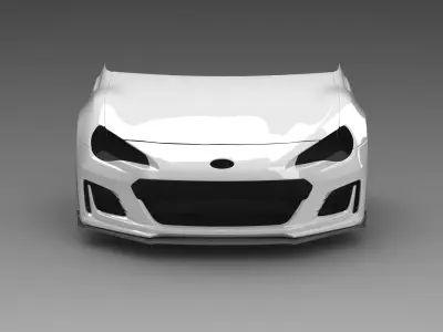 BRZ ZC6 Front Assembly Exterior Surface - 3D Laser-Scanned 3D model