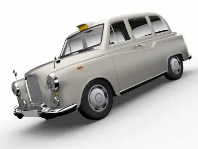 London Cab Austin Morris FX4 Taxi 3D model Low-poly 3D model