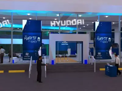 Brand launch event 3D model