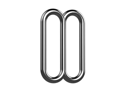  Metal Bra Strap Tube-Type Slider Free 3D model