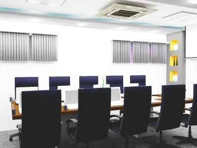CONFERENCE HALL Low-poly 3D model