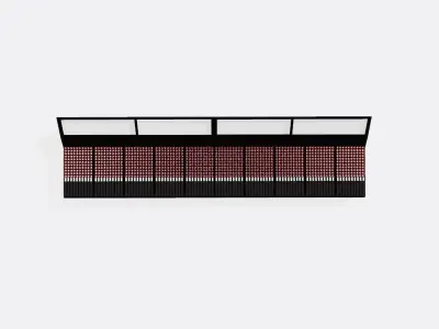 Music Studio Mixer Board Low-poly 3D model
