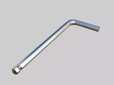 Allen Key Low-poly 3D model