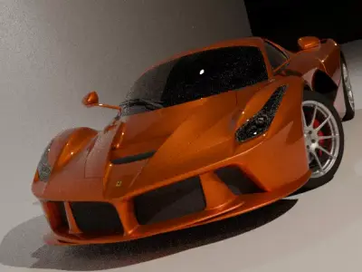 Ferrari LaFerrari 3D model with Interior  3D model