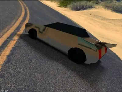 3d Model Super Car Racing Speed  Low-poly 3D model