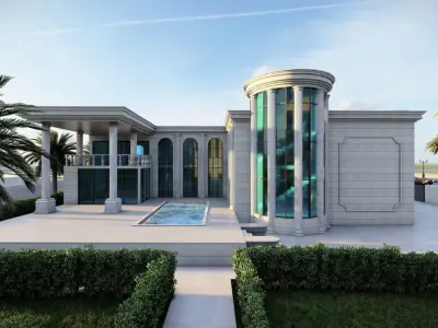 Classic villa 3D model purchase