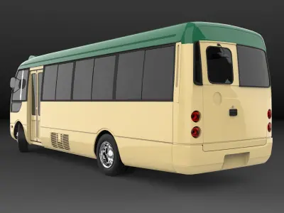 Mitsubishi Fuso Rosa Hong Kong Bus High Roof 3D model