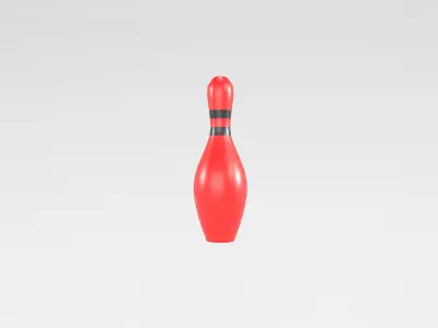 Bowling Pin v1 002 Low-poly 3D model