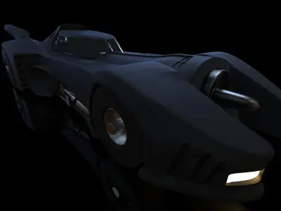 batmobile 1989 3D model