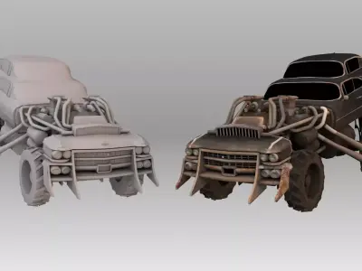 Giga Horse Low-poly 3D model