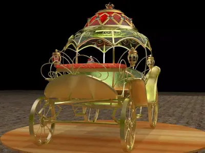 Chinese carriage  3D model