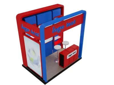 Booth Exhibition Stand a3 3D model