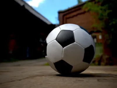 low ply Ball Low-poly 3D model