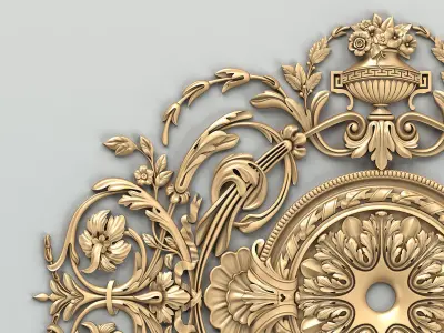 Round rosette 054 3D model