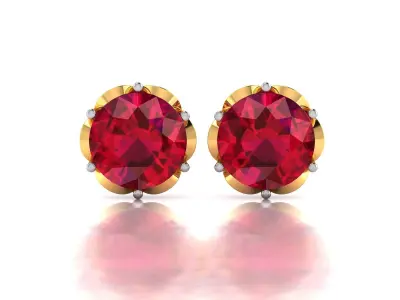 Diamond Earrings 3D print model