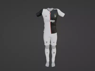 Juventus Sportwear Low-poly 3D model