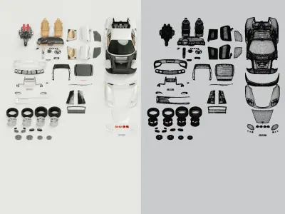 Ferrari F360 Modena 2004 3D model  3D model