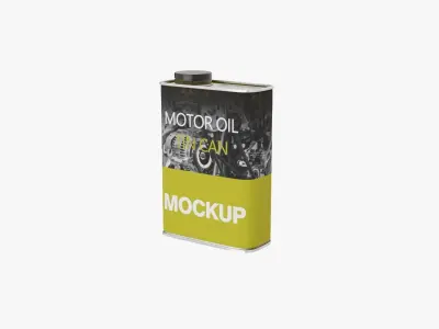 Motor Oil Square Can 3D model