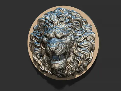 Lion head 3D print model