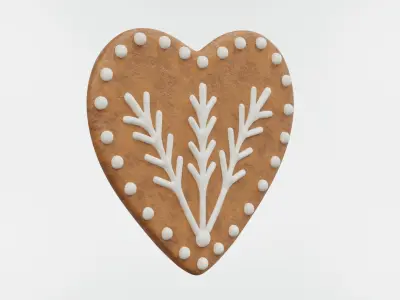 Gingerbread Christmas Cookie 15 3D model
